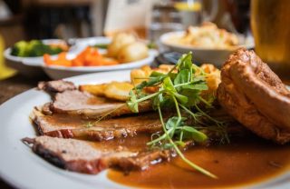 Sunday Lunch in Shropshire Sunday Roast Beef in Bishops Castle