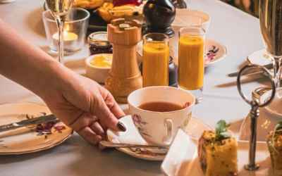 Afternoon Tea in the Oak Room, Bishops Castle
