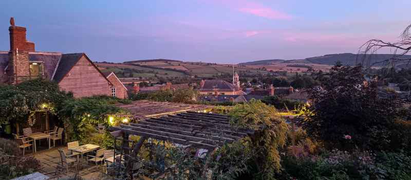 Sunset over Bishops Castle