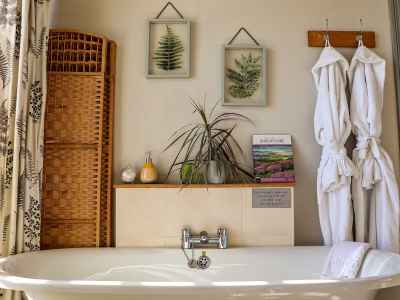 Free Standing Bath in Bedroom